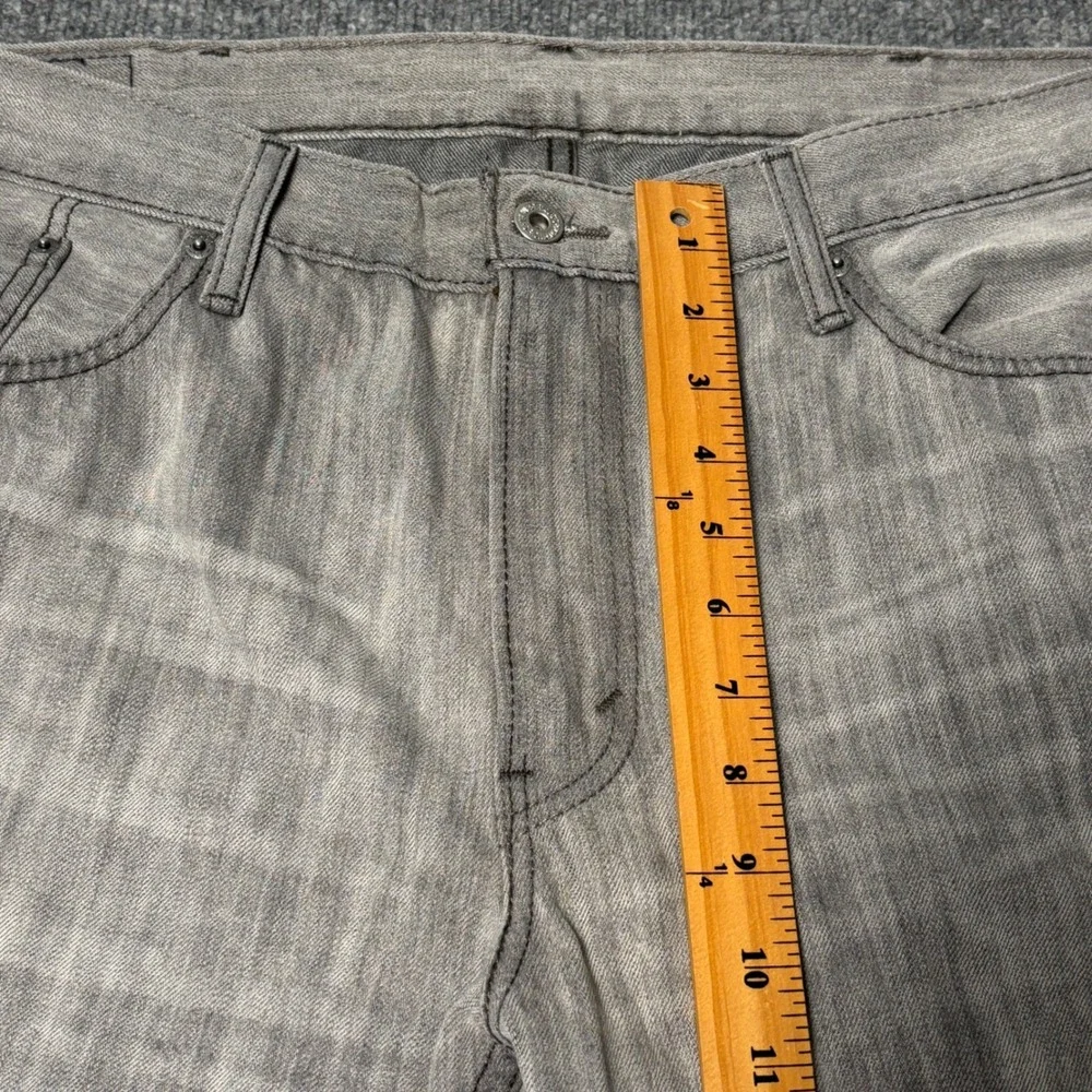 Levis 514 Slim Straight Jeans‎ Mens 40x30 Grey Wash Denim Pants
